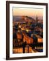 Edinburgh Castle and Old Town Seen from Arthur's Seat, Edinburgh, United Kingdom-Jonathan Smith-Framed Photographic Print