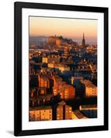 Edinburgh Castle and Old Town Seen from Arthur's Seat, Edinburgh, United Kingdom-Jonathan Smith-Framed Photographic Print