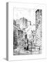 Edinburgh Castle as Seen from the Vennel, 1911-1912-null-Stretched Canvas