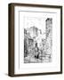 Edinburgh Castle as Seen from the Vennel, 1911-1912-null-Framed Giclee Print