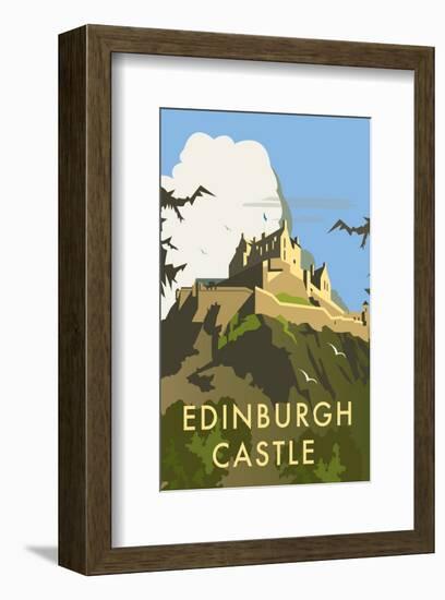 Edinburgh Castle - Dave Thompson Contemporary Travel Print-Dave Thompson-Framed Giclee Print