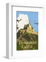 Edinburgh Castle - Dave Thompson Contemporary Travel Print-Dave Thompson-Framed Giclee Print