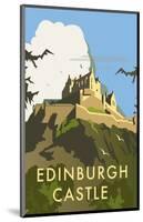 Edinburgh Castle - Dave Thompson Contemporary Travel Print-Dave Thompson-Mounted Giclee Print