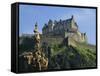 Edinburgh Castle, Edinburgh, Lothian, Scotland, UK, Europe-Roy Rainford-Framed Stretched Canvas