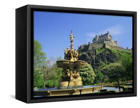 Edinburgh Castle, Edinburgh, Lothian, Scotland, UK, Europe-Roy Rainford-Framed Stretched Canvas