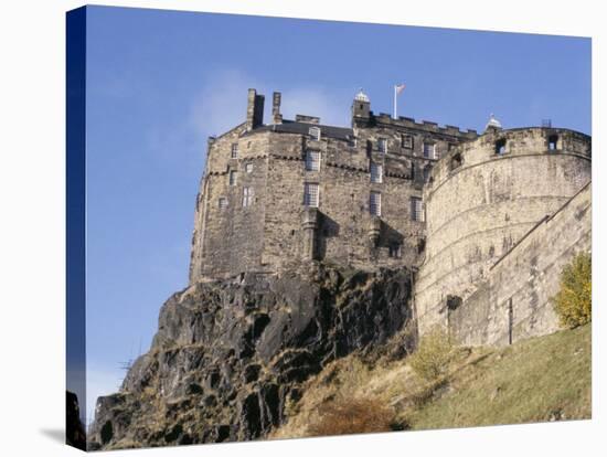 Edinburgh Castle, Edinburgh, Lothian, Scotland, United Kingdom-R H Productions-Stretched Canvas