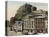 Edinburgh Castle from the Grassmarket-null-Stretched Canvas