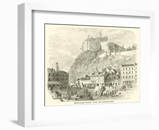 Edinburgh Castle, from the Grassmarket-null-Framed Giclee Print