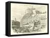 Edinburgh Castle, from the Grassmarket-null-Framed Stretched Canvas