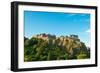 Edinburgh Castle on a Clear Sunny Day, Scotland, UK-vitalytitov-Framed Photographic Print