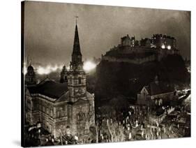 Edinburgh Castle Palace, Prison and Fortress, 1940s-null-Stretched Canvas