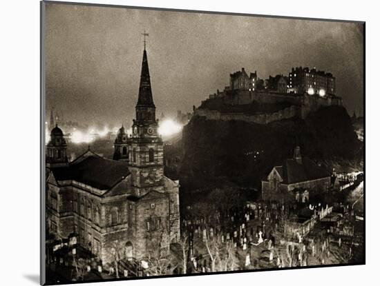 Edinburgh Castle Palace, Prison and Fortress, 1940s-null-Mounted Premium Photographic Print