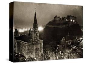 Edinburgh Castle Palace, Prison and Fortress, 1940s-null-Stretched Canvas