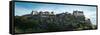 Edinburgh Castle Panorama-Anna Kucherova-Framed Stretched Canvas