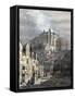 Edinburgh Castle Scotland 1833-null-Framed Stretched Canvas