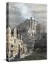 Edinburgh Castle Scotland 1833-null-Stretched Canvas
