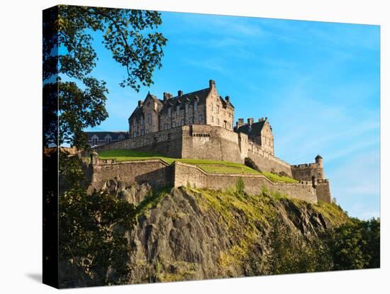 Edinburgh Castle-Anna Kucherova-Stretched Canvas