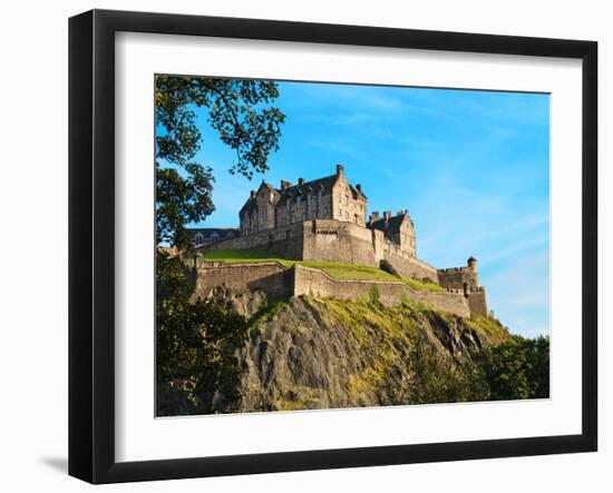 Edinburgh Castle-Anna Kucherova-Framed Photographic Print