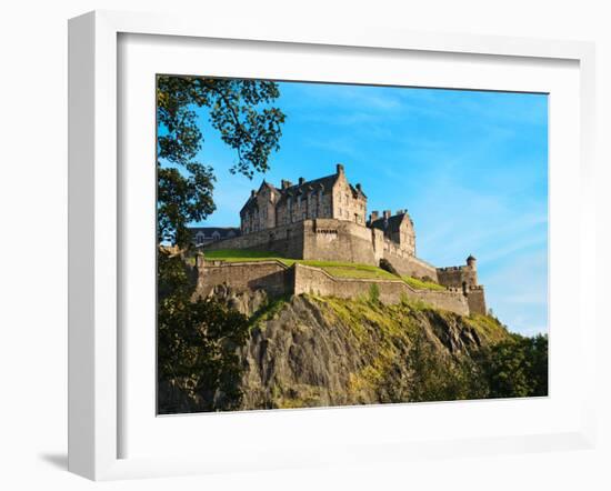 Edinburgh Castle-Anna Kucherova-Framed Photographic Print