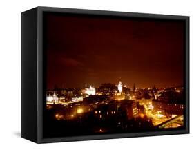 Edinburgh City at Night, October 1999-null-Framed Stretched Canvas