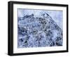 Edinburgh City Street Map-Michael Tompsett-Framed Art Print