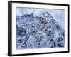 Edinburgh City Street Map-Michael Tompsett-Framed Art Print