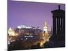 Edinburgh Cityscape at Dusk Looking Towards Edinburgh Castle, Edinburgh, Lothian, Scotland, Uk-Amanda Hall-Mounted Photographic Print