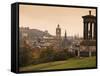 Edinburgh Cityscape From Calton Hill, Edinburgh, Lothian, Scotland, Uk-Amanda Hall-Framed Stretched Canvas