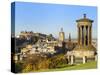 Edinburgh Cityscape from Calton Hill, Edinburgh, Lothian, Scotland-Chris Hepburn-Stretched Canvas