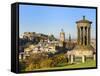 Edinburgh Cityscape from Calton Hill, Edinburgh, Lothian, Scotland-Chris Hepburn-Framed Stretched Canvas