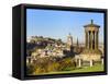 Edinburgh Cityscape from Calton Hill, Edinburgh, Lothian, Scotland-Chris Hepburn-Framed Stretched Canvas