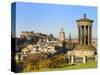 Edinburgh Cityscape from Calton Hill, Edinburgh, Lothian, Scotland-Chris Hepburn-Stretched Canvas