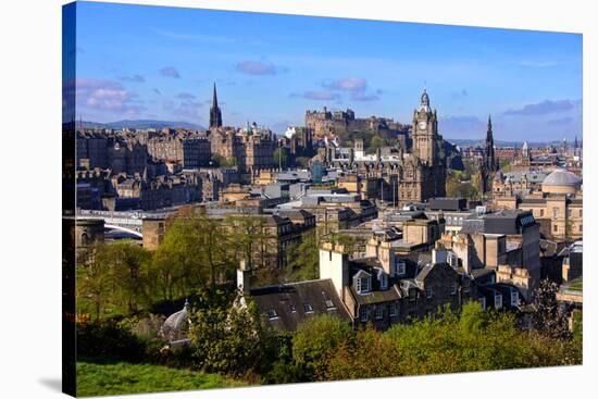 Edinburgh Cityscape-Jeni Foto-Stretched Canvas