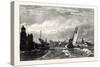 Edinburgh: Entrance to Leith Harbour 1826-null-Stretched Canvas