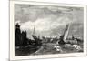 Edinburgh: Entrance to Leith Harbour 1826-null-Mounted Giclee Print