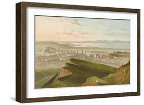 Edinburgh from Arthur's Seat-English School-Framed Giclee Print