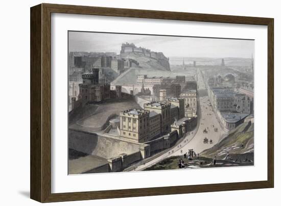 Edinburgh, from Calton Hill, 1829-William Daniell-Framed Giclee Print