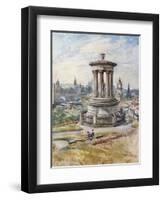 Edinburgh from Calton Hill-John Fulleylove-Framed Giclee Print