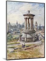 Edinburgh from Calton Hill-John Fulleylove-Mounted Giclee Print