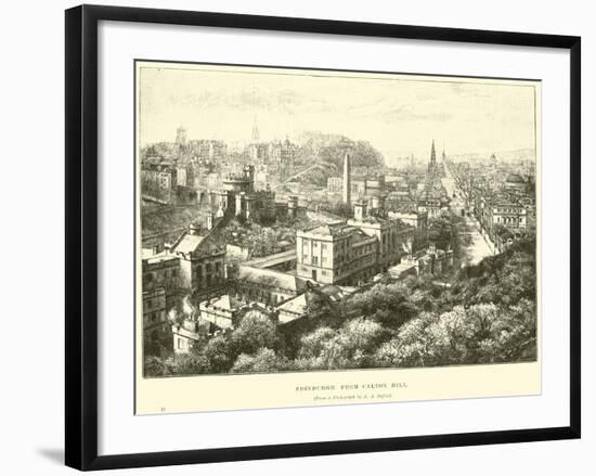 Edinburgh, from Calton Hill-null-Framed Giclee Print