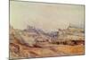 Edinburgh from Salisbury Crags, 1843 (Pencil & W/C on Paper)-William Callow-Mounted Giclee Print