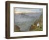 Edinburgh from Salisbury Crags, 1917-Albert Goodwin-Framed Giclee Print