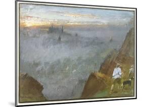 Edinburgh from Salisbury Crags, 1917-Albert Goodwin-Mounted Giclee Print