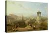 Edinburgh from the Calton Hill View Looking West, 1863-David Roberts-Stretched Canvas