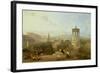 Edinburgh from the Calton Hill View Looking West, 1863-David Roberts-Framed Giclee Print