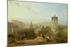 Edinburgh from the Calton Hill View Looking West, 1863-David Roberts-Mounted Giclee Print