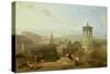 Edinburgh from the Calton Hill View Looking West, 1863-David Roberts-Stretched Canvas