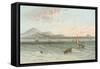 Edinburgh from the Firth of Forth-English School-Framed Stretched Canvas