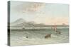 Edinburgh from the Firth of Forth-English School-Stretched Canvas