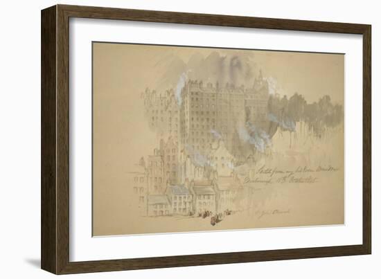 Edinburgh from The-John Gilbert-Framed Giclee Print